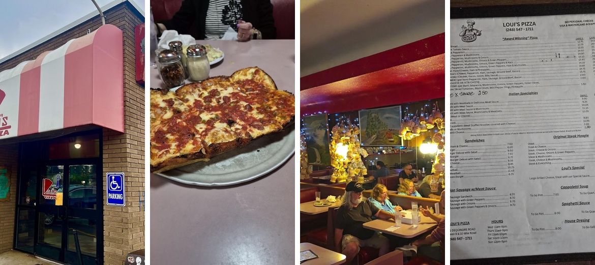 Loui's Pizza Menu